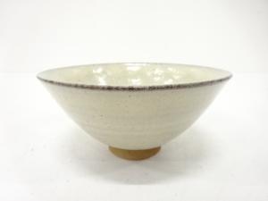 作家物　白釉　茶碗